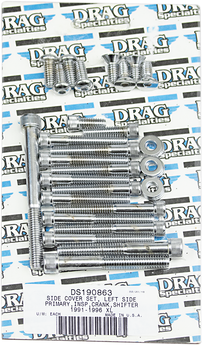 DRAG SPECIALTIES Side Cover Bolt Set - XL MK248