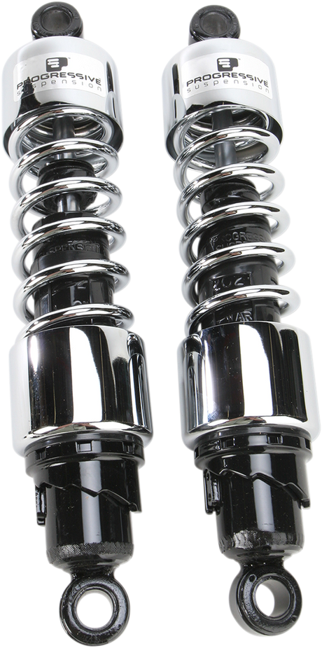 PROGRESSIVE SUSPENSION 412 Series Shock - 12" - Standard - Chrome - XG 412-4402C