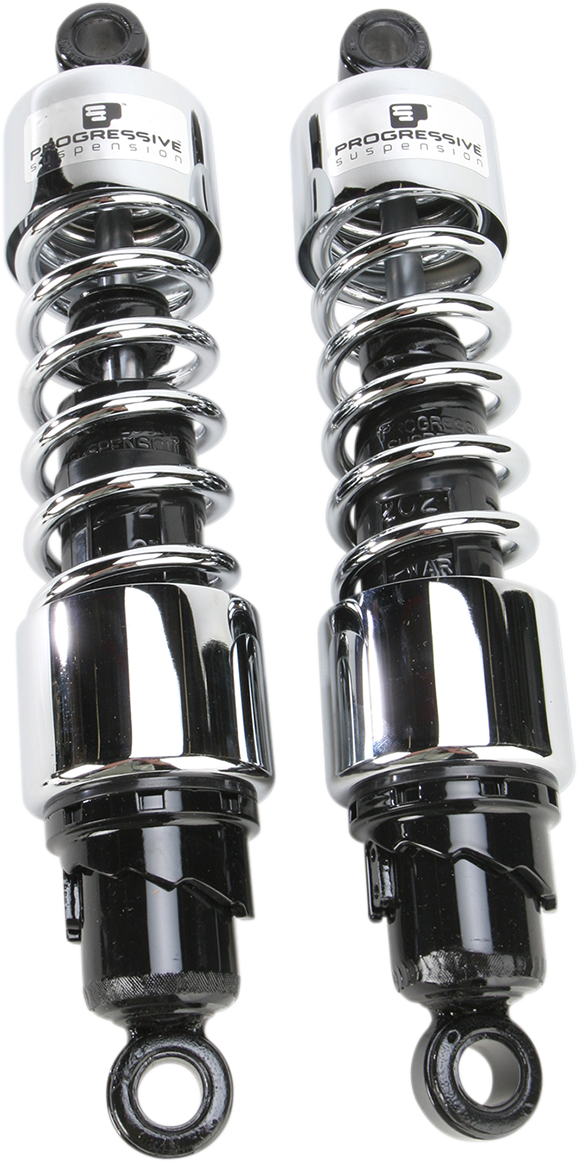 PROGRESSIVE SUSPENSION 412 Series Shock - 12" - Heavy Duty - Chrome - XG 412-4403C