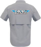 THROTTLE THREADS Drag Specialties Vented Shop Shirt - Gray - Small DRG31ST26GYSM