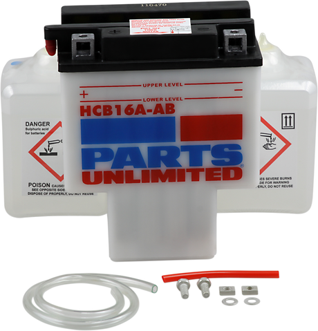 Parts Unlimited Battery - Hyb16a-Ab Hcb16a-Ab-Fp