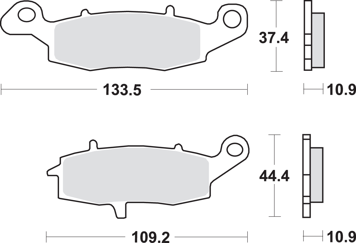 SBS LS Brake Pads - Kawasaki/Suzuki - 886LS 886LS