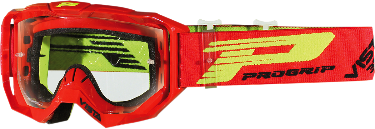 PRO GRIP 3303 Vista Goggles - Red - Clear PZ3303RO