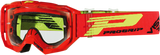 PRO GRIP 3303 Vista Goggles - Red - Clear PZ3303RO