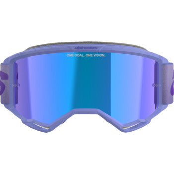 ALPINESTARS GOGGLES Vision 5 Goggle - Wordmark - Purple - Blue Mirror 5102425-3116