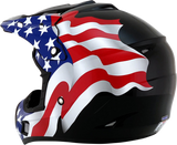 AFX FX-17 Helmet - Flag - Black - Large 0110-2371