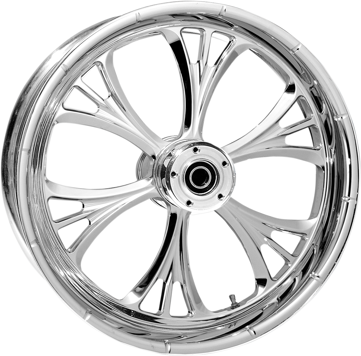 RC COMPONENTS Majestic Rear Wheel - Single Disc/No ABS - Chrome - 18"x5.50" - '09+ FLH 185509210A102C