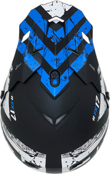 AFX FX-17Y Helmet - Attack - Matte Black/Blue - Small 0111-1408