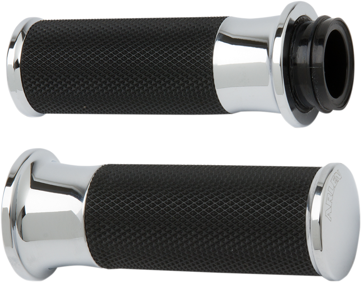 ARLEN NESS Grips - Smoothie - Cable - Chrome 07-320