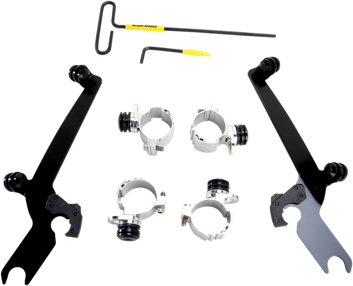 MEMPHIS SHADES Sportshield Trigger-Lock Mounting Kit - Black - XL883 MEB2000