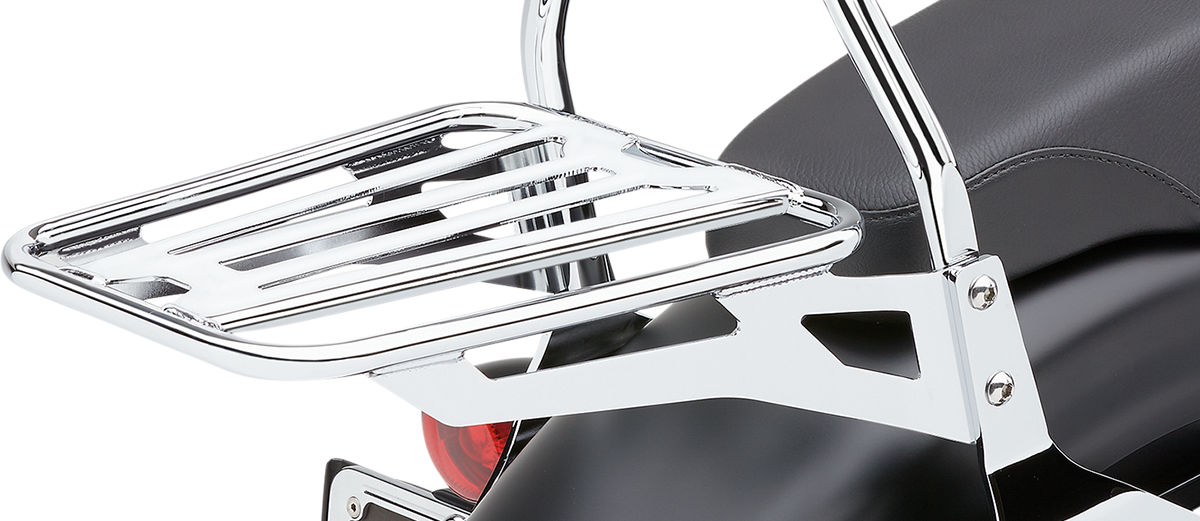 COBRA Sissy Bar Luggage Rack - Chrome - Tubular WRONG PHOTO 19 FATBOOK 602-3502