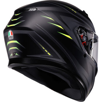 IN STOCK AGV Helmet K3 Syth Matte Black/Yellow Fluo Md 2118381004-026-M