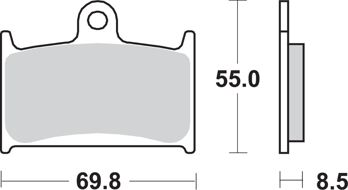 SBS HS Brake Pads - Triumph - 624HS 624HS