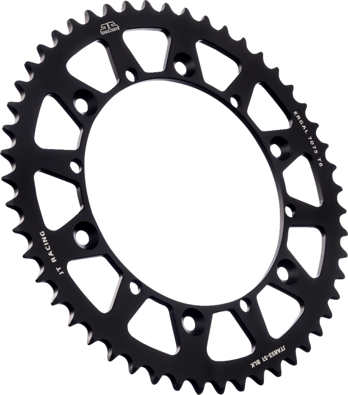 JT SPROCKETS Rear Sprocket - Black - 51 Tooth - Yamaha JTA853.51BLK