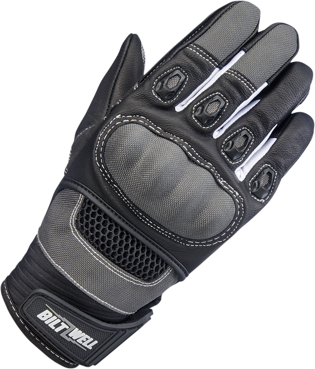 BILTWELL Bridgeport Gloves - Gray - Small 1509-1101-302