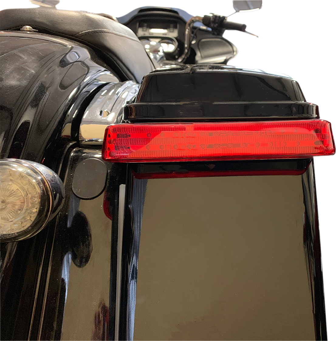 CUSTOM DYNAMICS Saddlebag Lights - SS8 - Chrome/Red PB-SB-SS8-CR