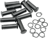 DRAG SPECIALTIES Pivot Pins - Lever - 10 Pack - Black 74168B