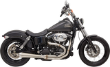 BASSANI XHAUST Road Rage 3 Exhaust - Stainless  1991-2017 Dyna /Fat Bob 1D1SS