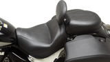 MUSTANG Wide Touring Solo Seat - Black - Plain - with Driver Backrest - C90T '15-'19 89206