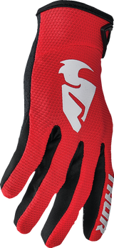 THOR Youth Sector Gloves - Red/White - Medium 3332-1746