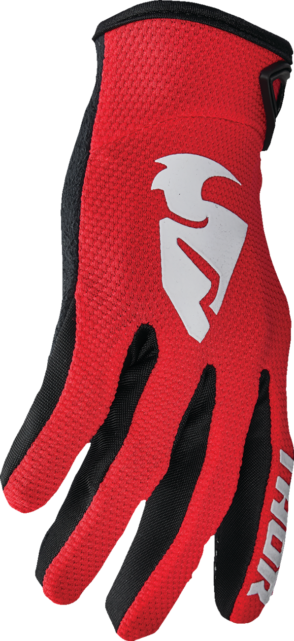 THOR Youth Sector Gloves - Red/White - 2XS 3332-1743