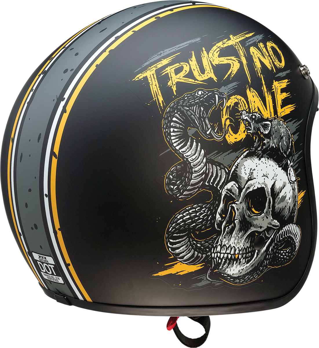 Z1R Saturn Helmet - Trust No One - Black/Yellow - Small 0104-2853