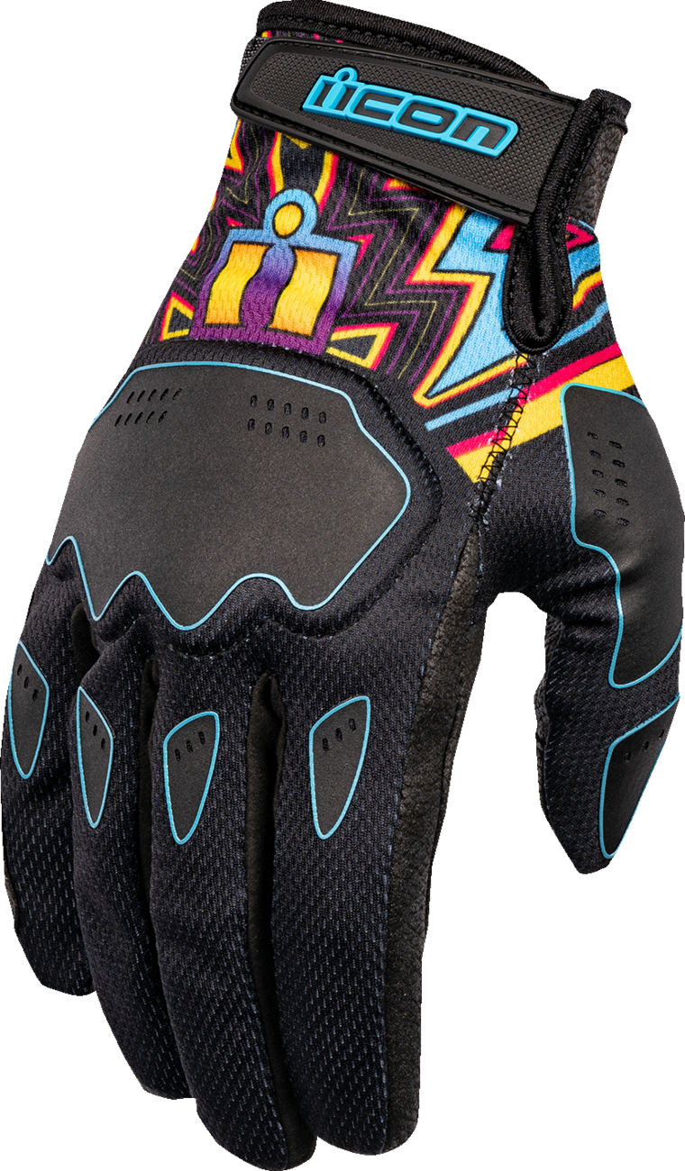 ICON Hooligan™ Lucky Lid Gloves - Black - Large 3301-4643