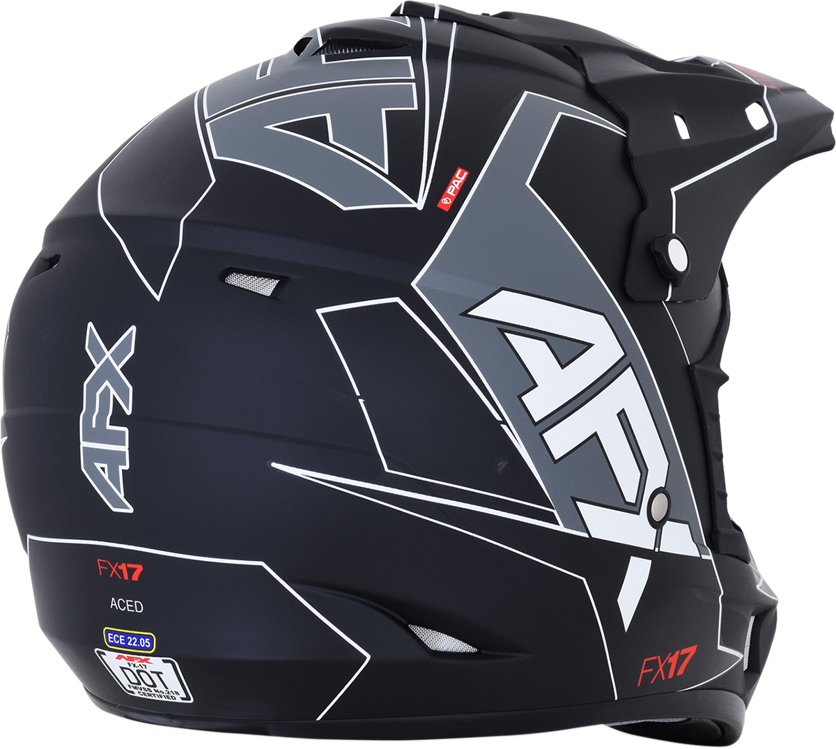 AFX FX-17 Helmet - Aced - Matte Black/White - 2XL 0110-6493