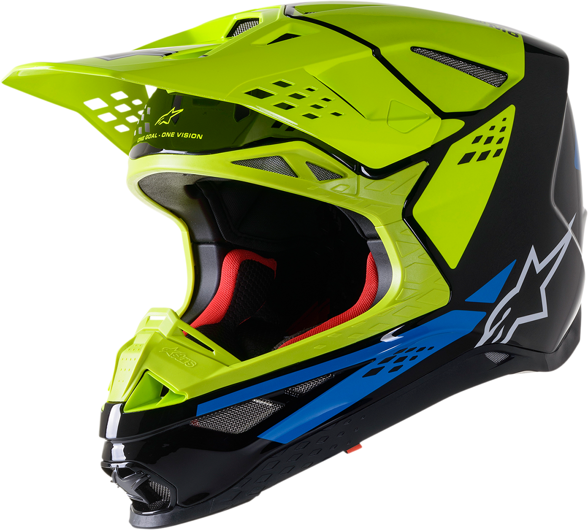 ALPINESTARS Supertech M8 Helmet - Factory - Black/Yellow/Blue - 2XL 8302922-1578-2X