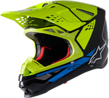 ALPINESTARS Supertech M8 Helmet - Factory - Black/Yellow/Blue - 2XL 8302922-1578-2X