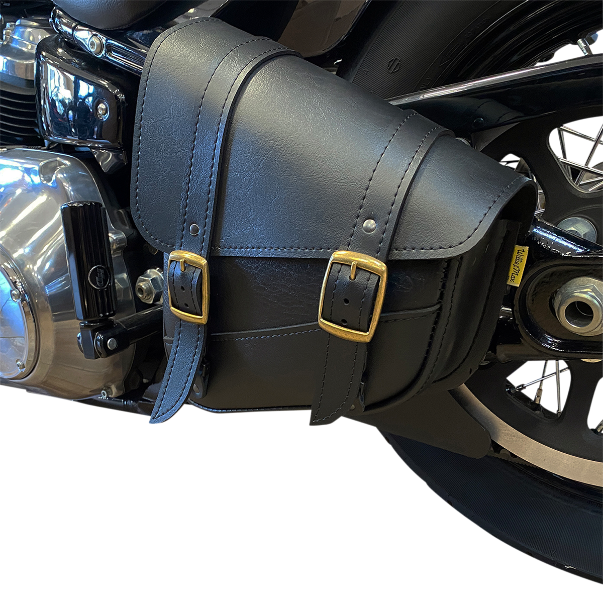 WILLIE & MAX LUGGAGE Softail Swing Arm Bag - Black 59776-08