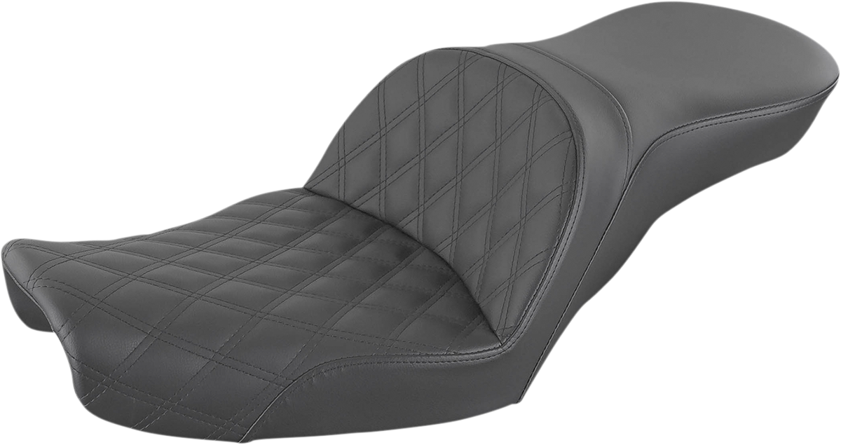 SADDLEMEN Explorer Seat - Lattice Stitched - Dyna 896-04-029LS