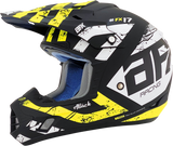 AFX FX-17 Helmet - Attack - Matte Black/Hi-Vis Yellow - Medium 0110-7174