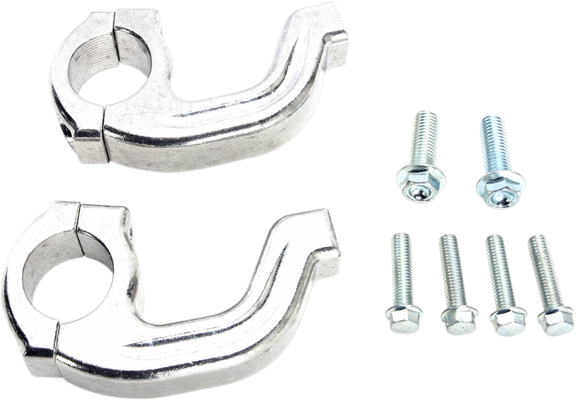 MOOSE RACING Handguard Clamp - Contour - Magura - Silver 50-236S