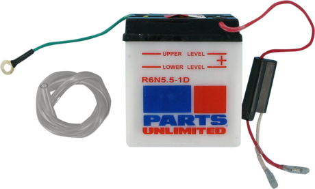 Parts Unlimited Conventional Battery 6n5.5-1d