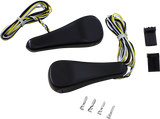 ALLOY ART LED Front Turn Signals - Smooth - Black RGFS1-2