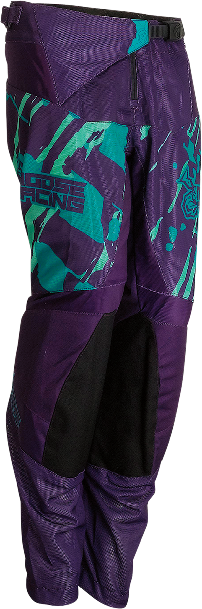 MOOSE RACING Youth Agroid Pants - Purple/Teal - 28 2903-2176