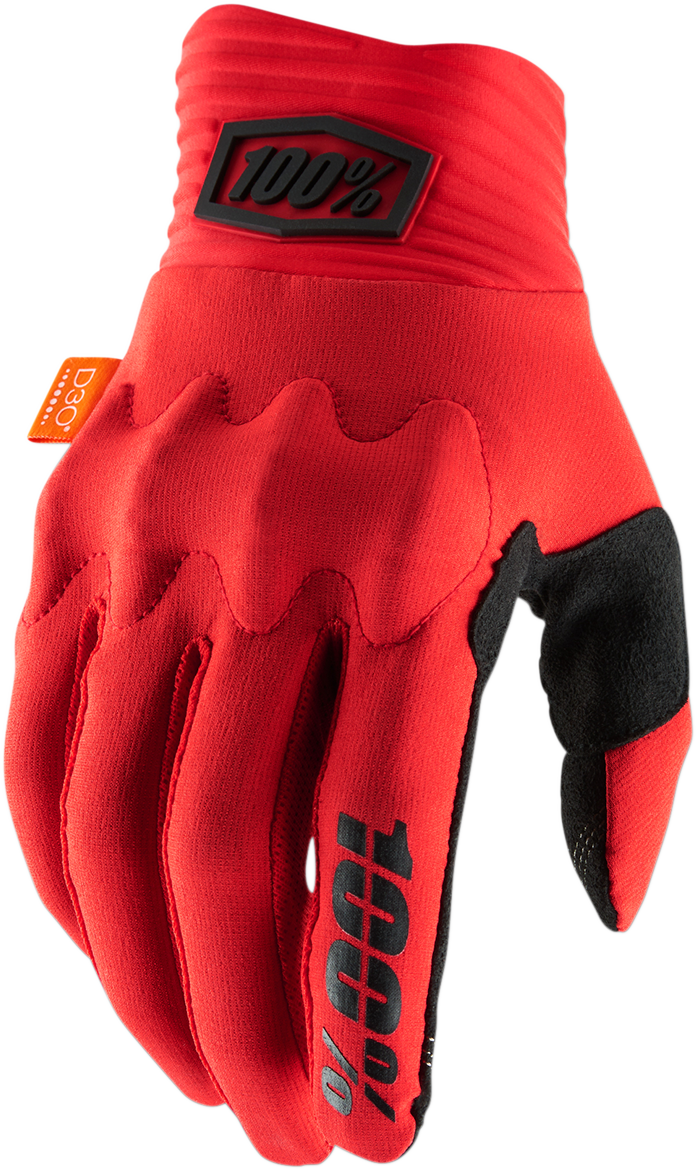 100% Cognito Gloves - Red/Black - Small 10014-00020