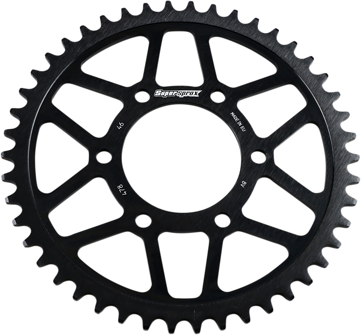 SUPERSPROX Edge Rear Sprocket - Black - 46 Tooth RFA-478-46-BLK