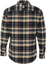 THROTTLE THREADS Drag Specialties Plaid Flannel Shirt - Khaki - Medium DRG25S82KHMR