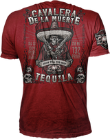 LETHAL THREAT Vintage Velocity Bandido Tequila T-Shirt - Burgundy - XL VV40161XL