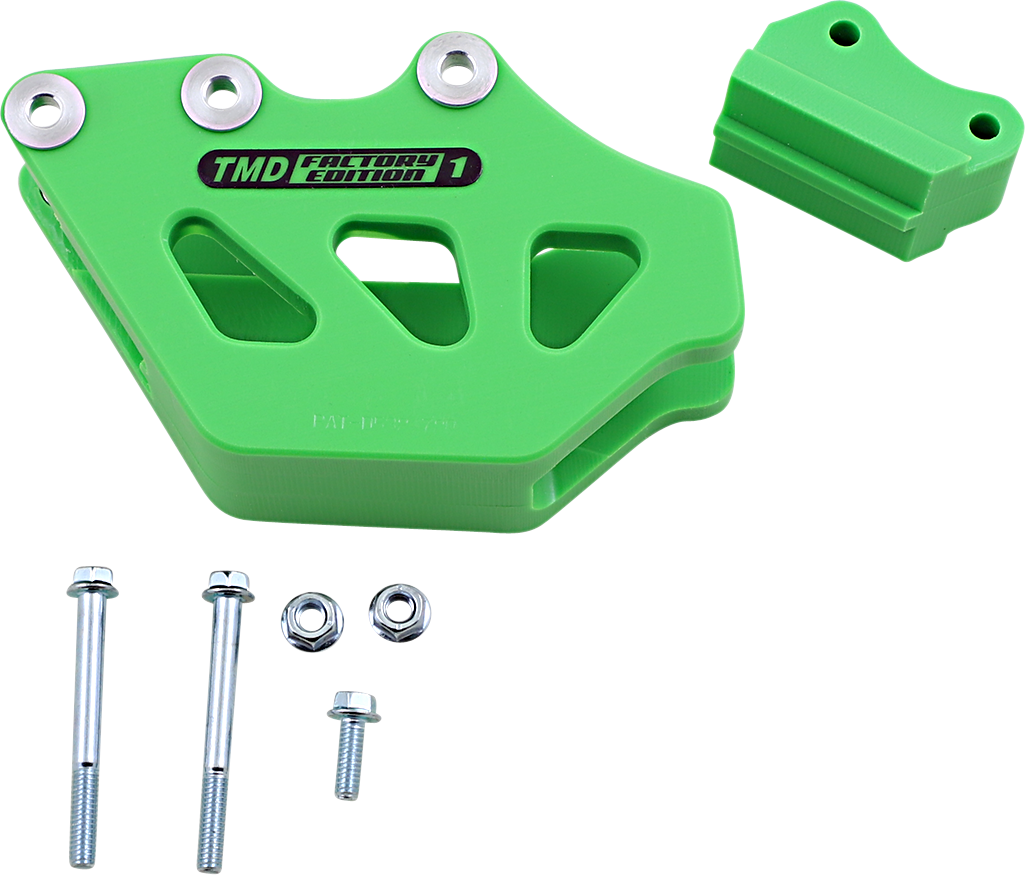 T.M. DESIGNWORKS Chain Guide - Kawasaki - Green RCG-KX2-GR