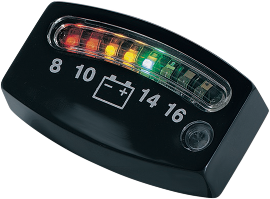 KURYAKYN LED Battery Gauge - Black - 2" x 3/4" x 3/16" 4218