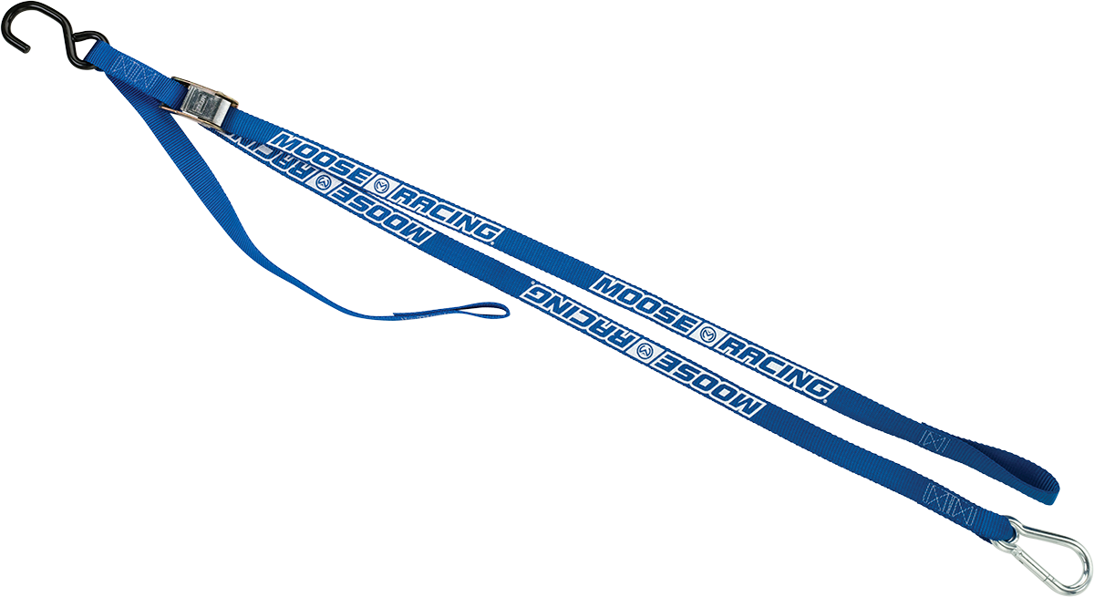 MOOSE RACING Carabiner Tie-Down - Blue 3920-0356