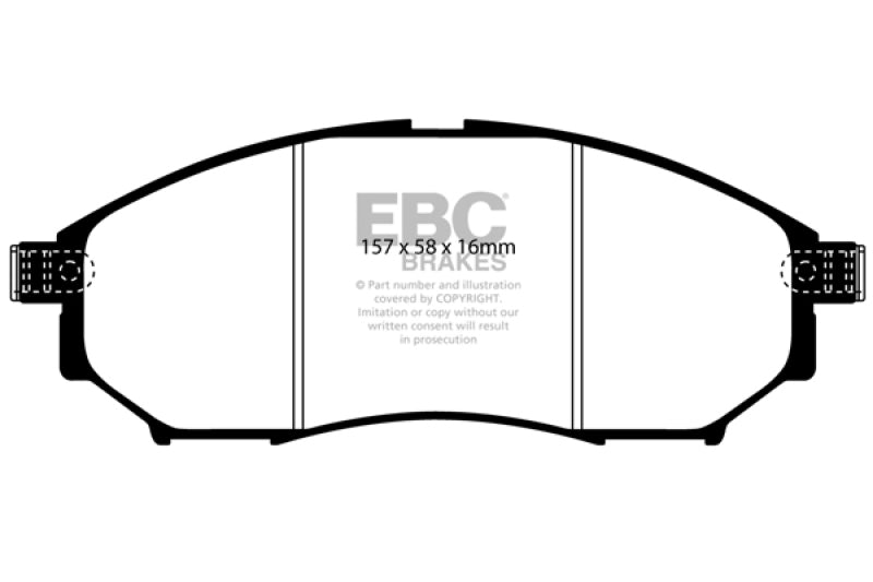 EBC 05-08 Infiniti G35 3.5 2WD Bluestuff Front Brake Pads DP51671NDX