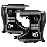 Spyder Signature 20-22 Ford F250/F350 (Halogen) Proj. Headlights - Black (PRO-YD-FS20HALSI-SEQ-BK) 5088628