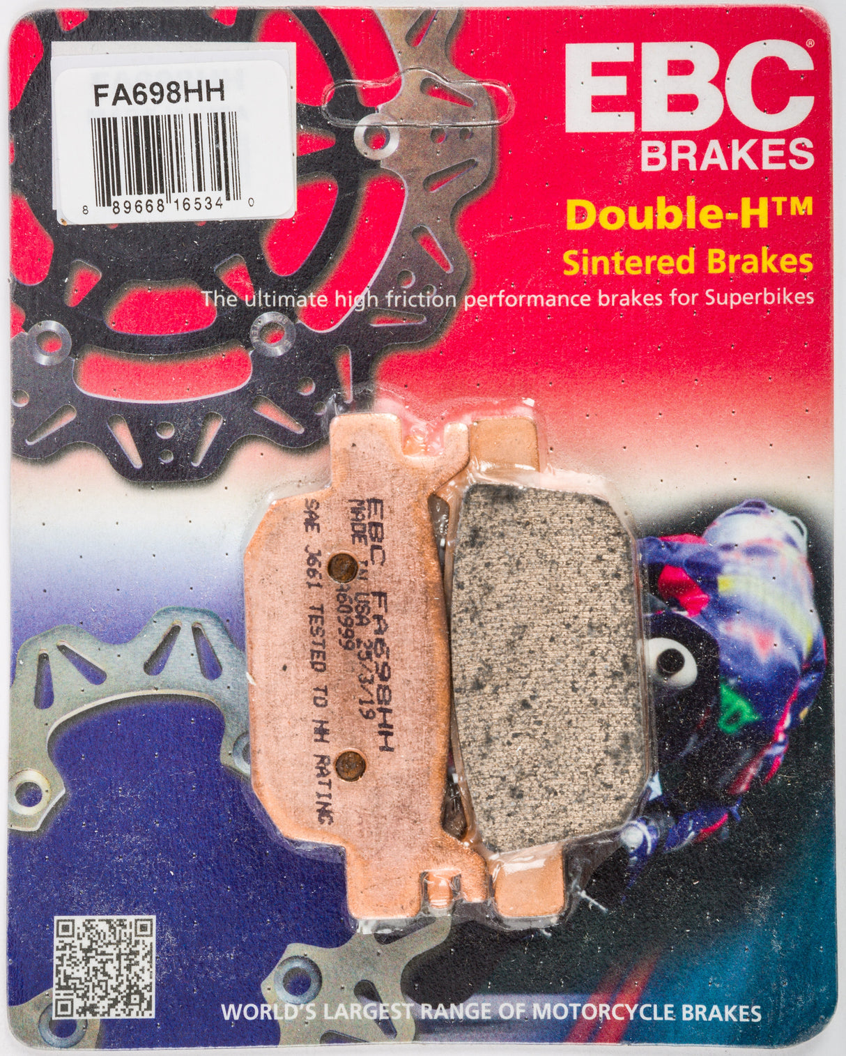 EBC Brake Pads Fa698hh Double-H Sintered FA698HH