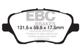 EBC 13+ Ford Fiesta 1.6 Turbo ST Greenstuff Front Brake Pads DP22149