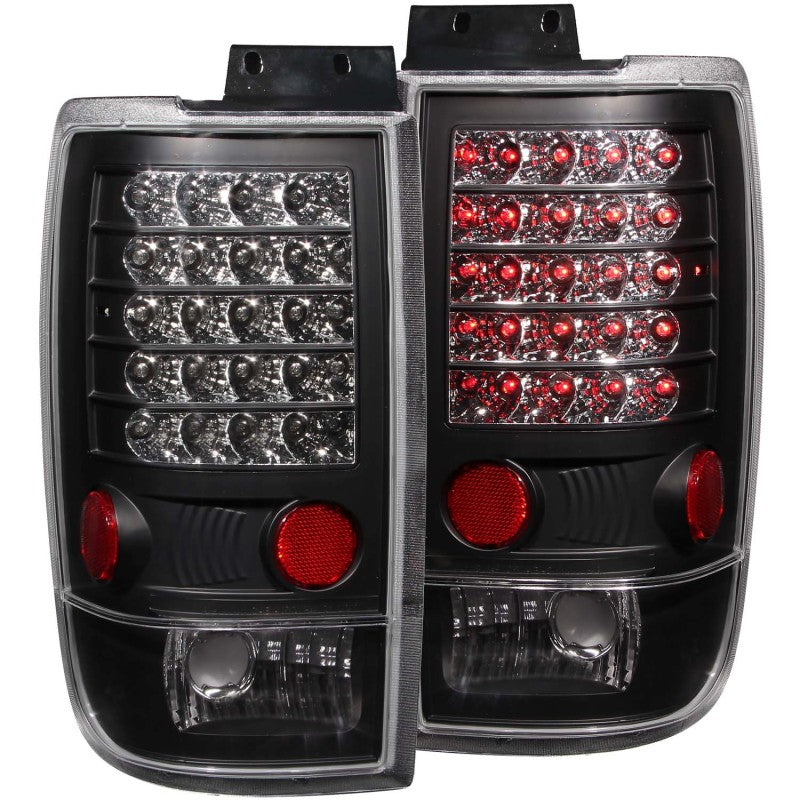 ANZO 1997-2002 Ford Expedition LED Taillights Black 311021