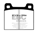 EBC 73-77 Porsche 911 2.7L Redstuff Front/Rear Brake Pads DP3104C